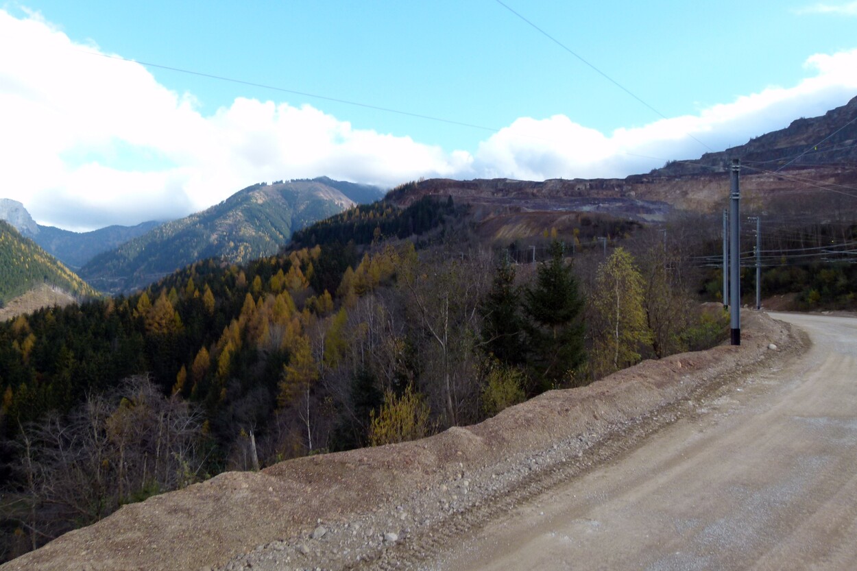 Güter-Trolley System auf dem steirischen Erzberg