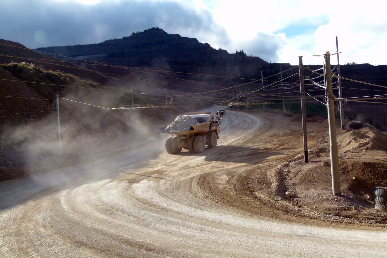 Güter-Trolley System auf dem steirischen Erzberg