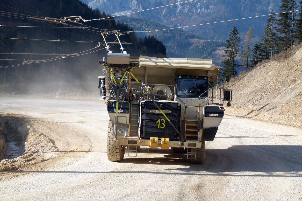 Güter-Trolley System auf dem steirischen Erzberg