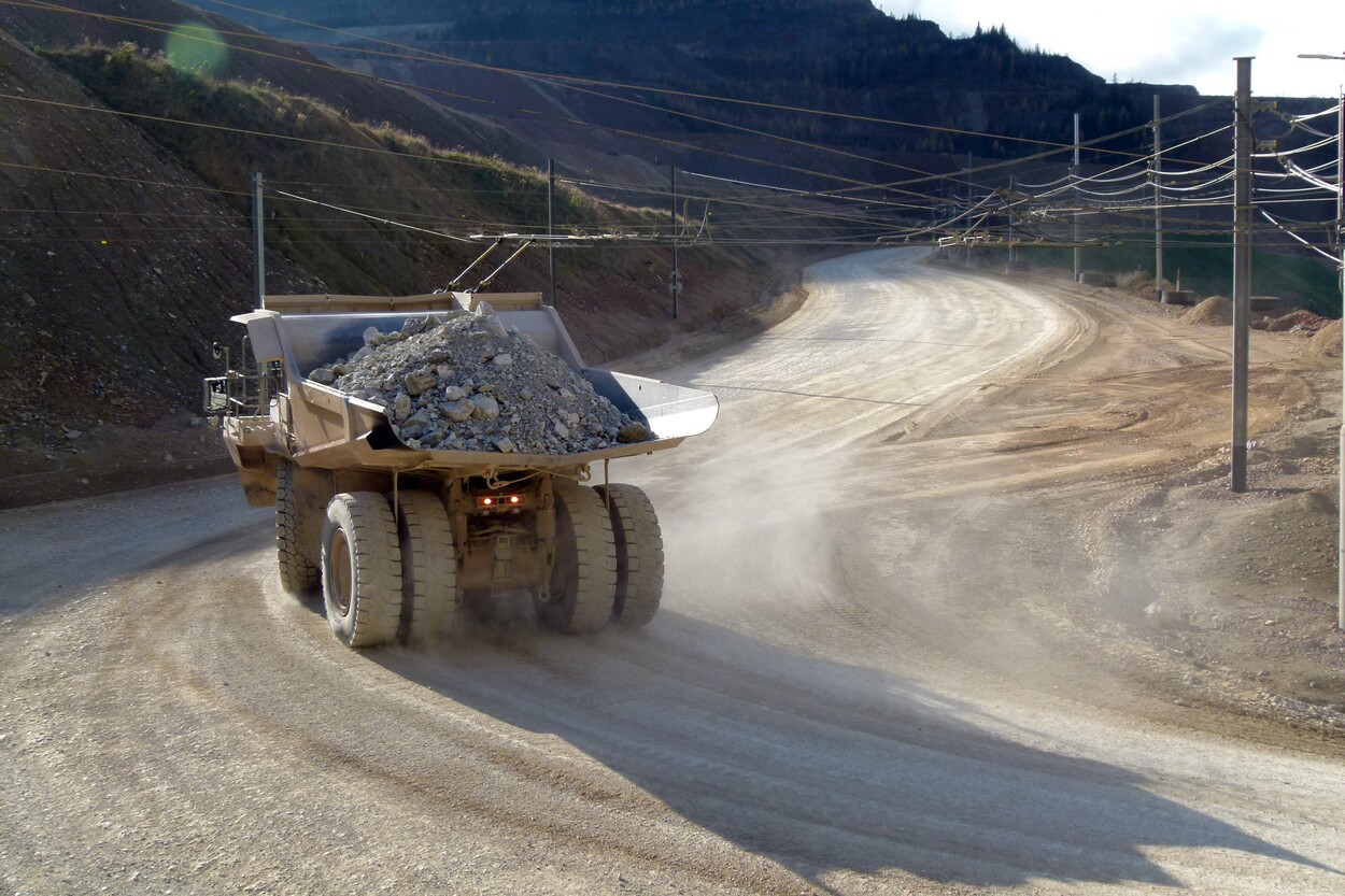 Güter-Trolley System auf dem steirischen Erzberg