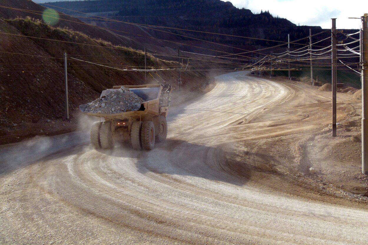 Güter-Trolley System auf dem steirischen Erzberg