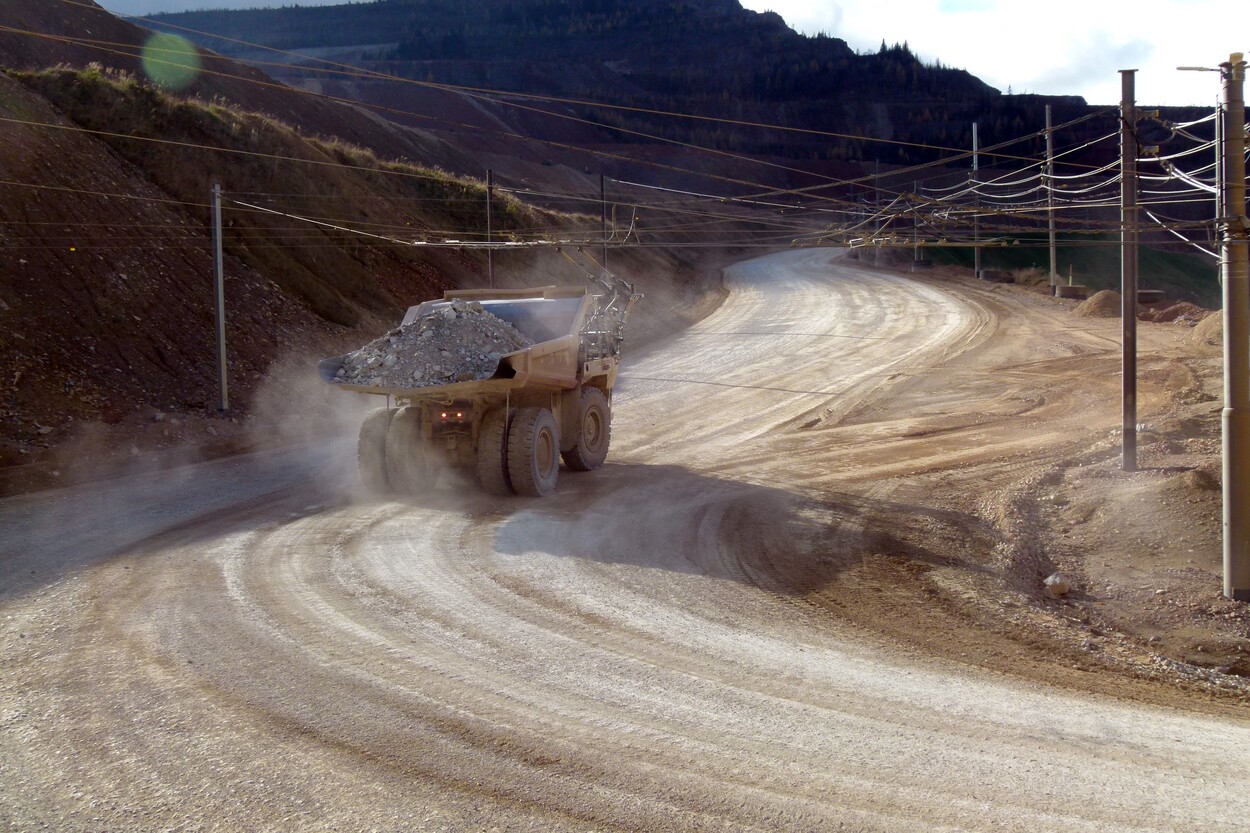 Güter-Trolley System auf dem steirischen Erzberg