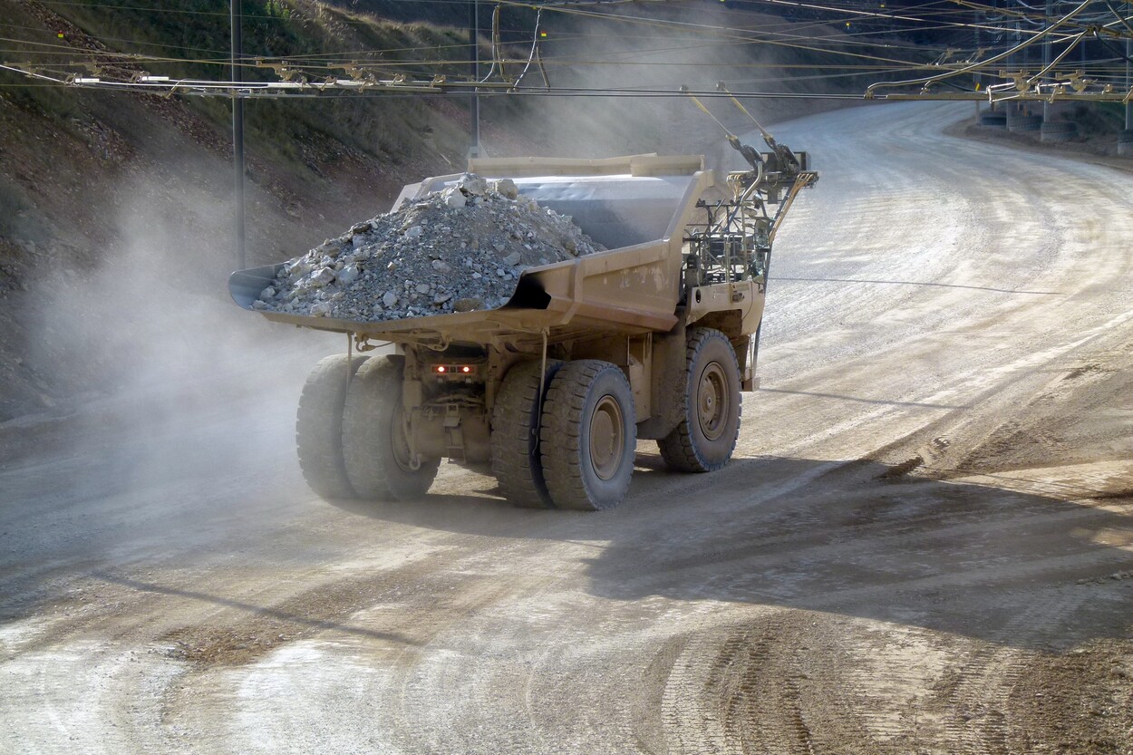 Güter-Trolley System auf dem steirischen Erzberg