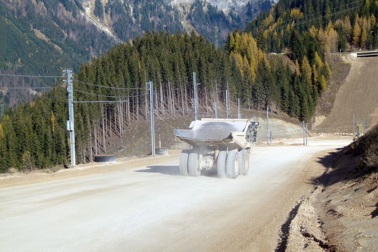 Güter-Trolley System auf dem steirischen Erzberg