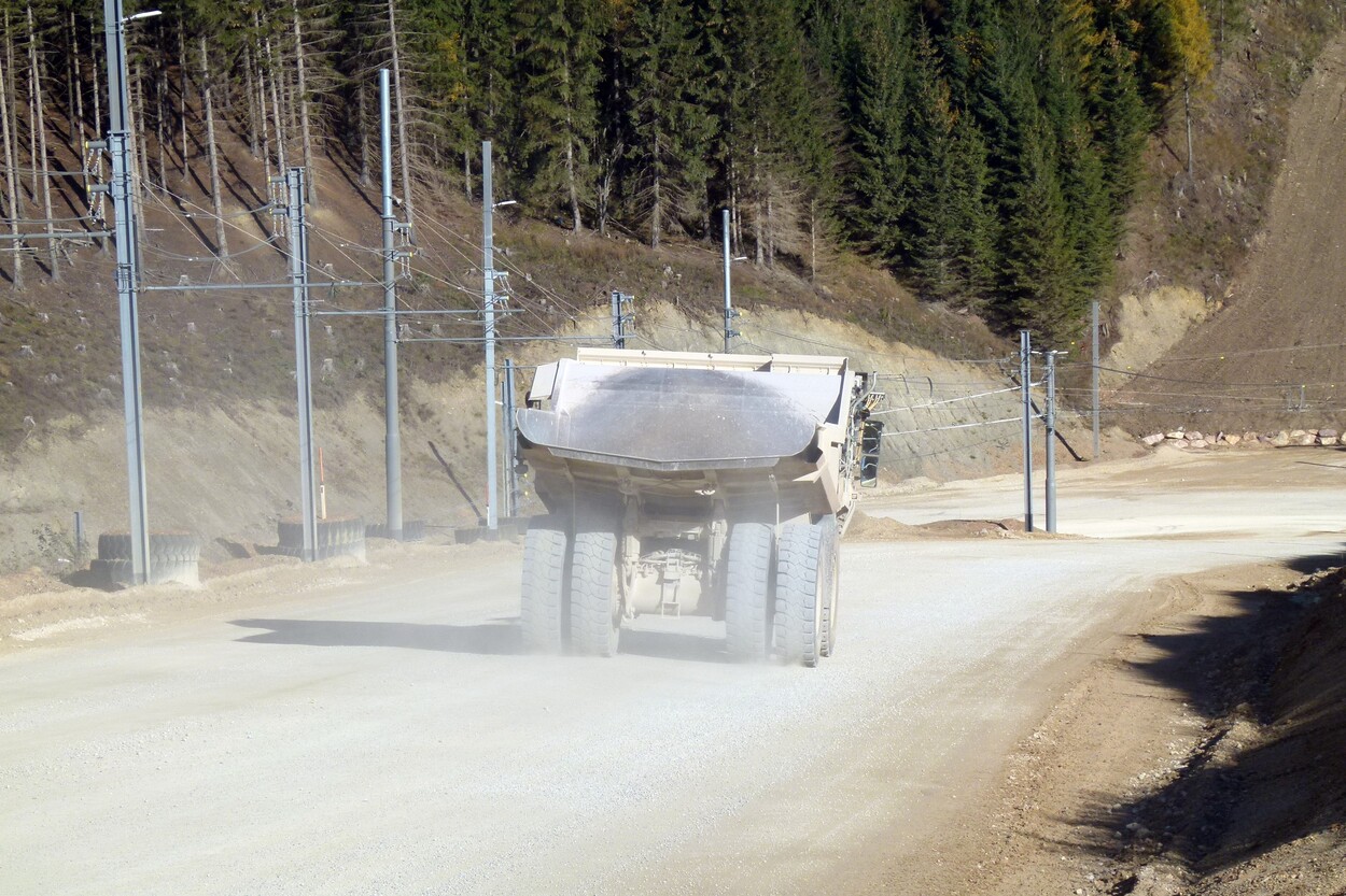 Güter-Trolley System auf dem steirischen Erzberg