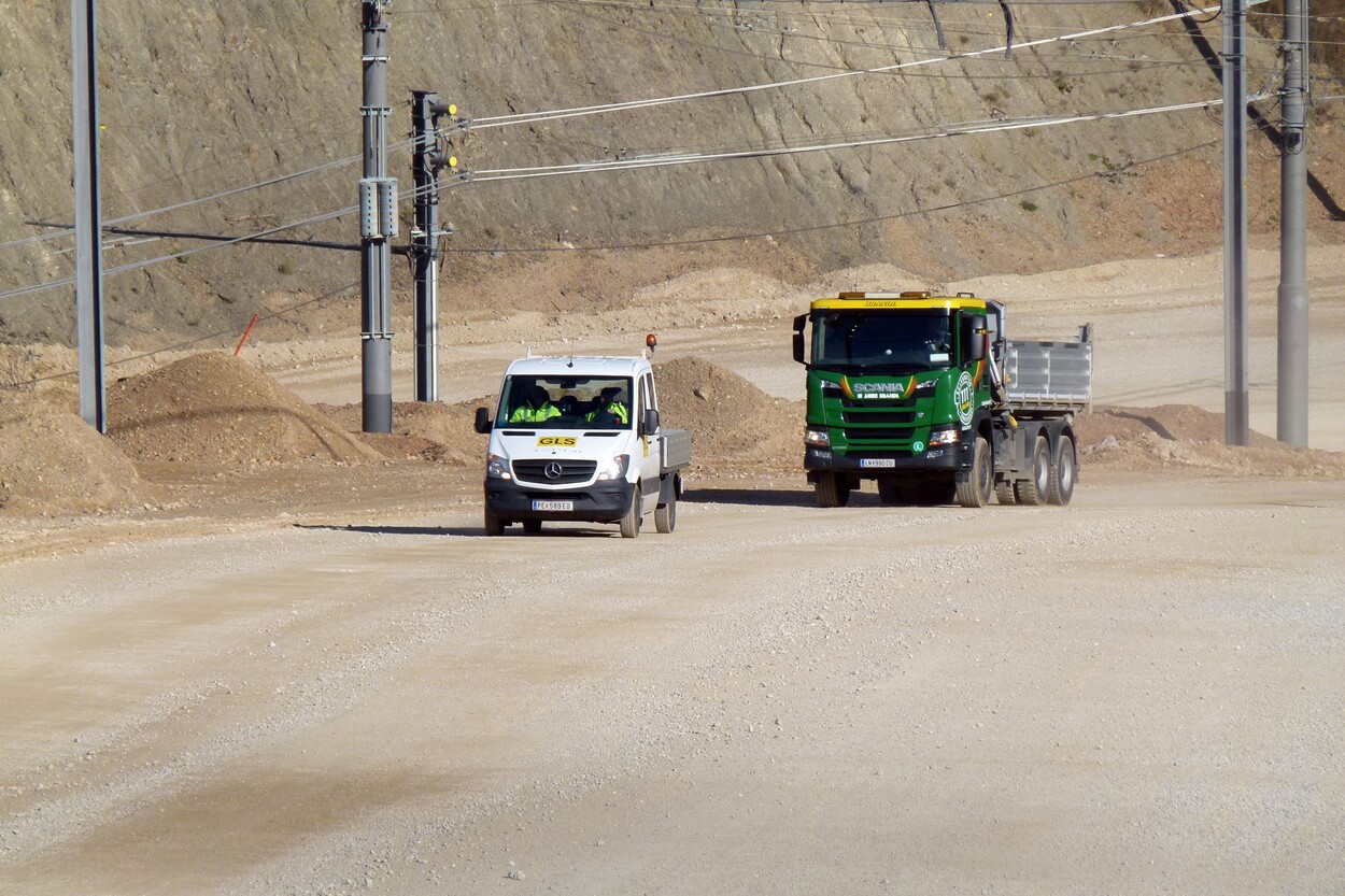 Güter-Trolley System auf dem steirischen Erzberg