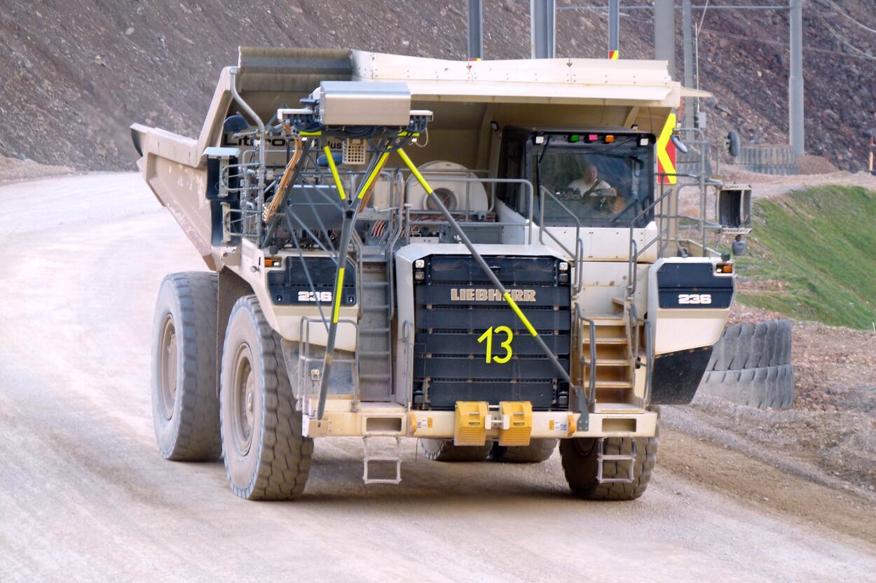 Güter-Trolley System auf dem steirischen Erzberg