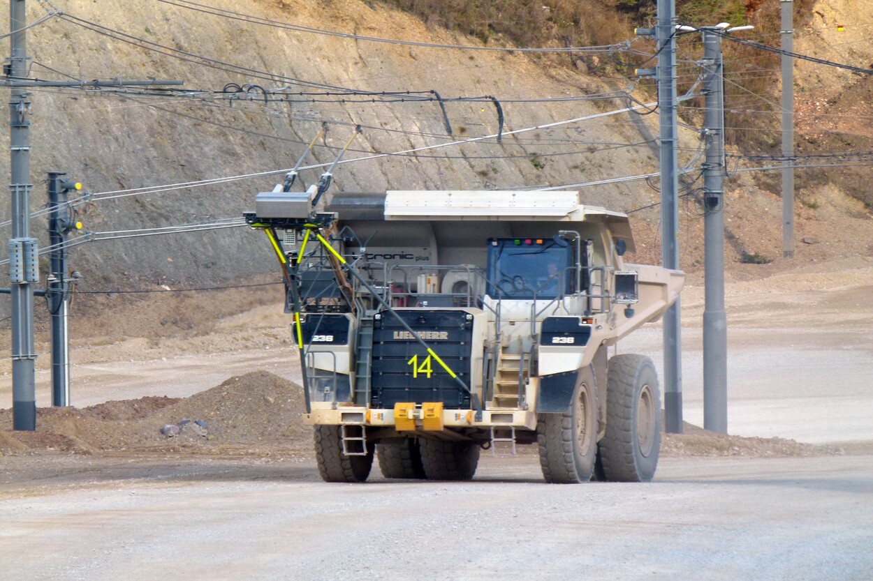 Güter-Trolley System auf dem steirischen Erzberg