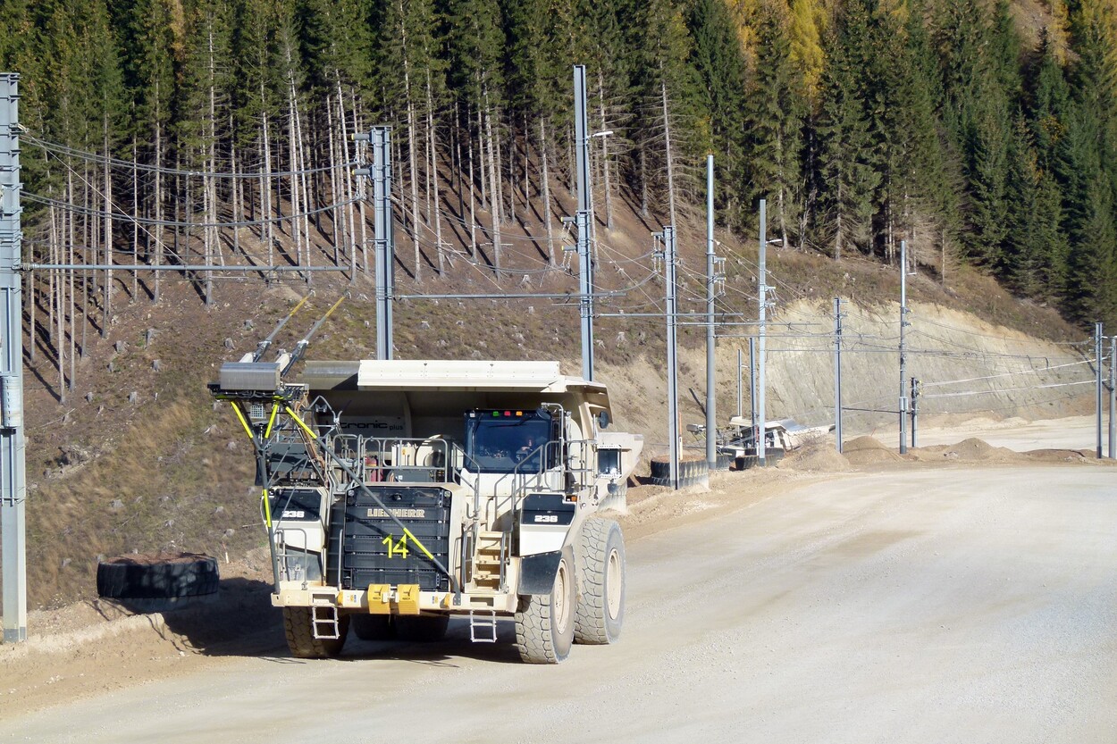 Güter-Trolley System auf dem steirischen Erzberg