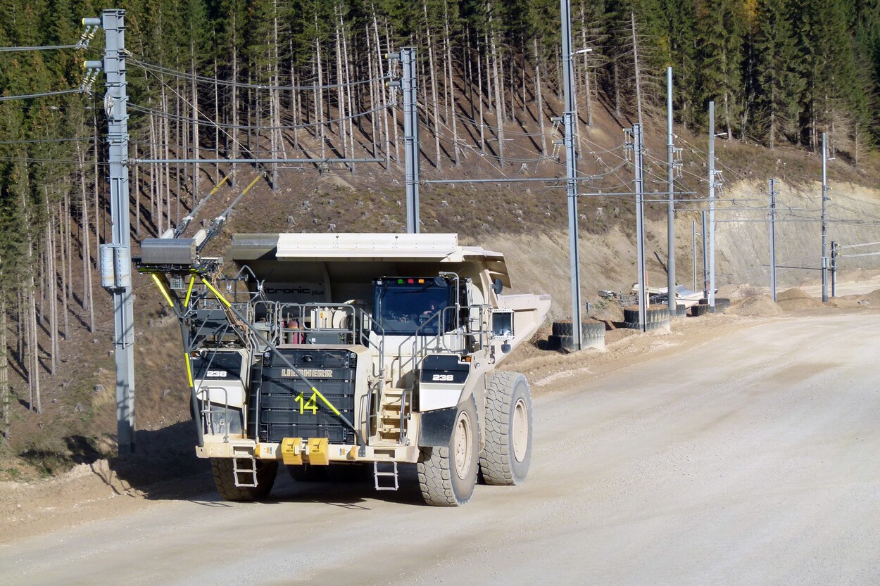 Güter-Trolley System auf dem steirischen Erzberg