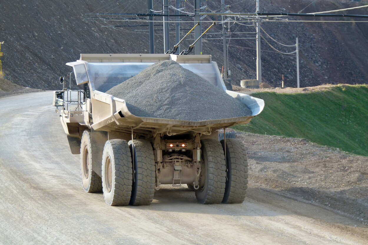 Güter-Trolley System auf dem steirischen Erzberg