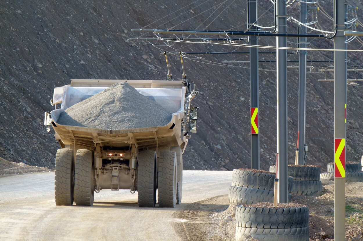 Güter-Trolley System auf dem steirischen Erzberg