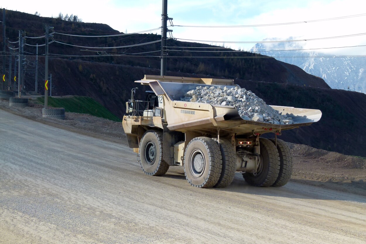 Güter-Trolley System auf dem steirischen Erzberg