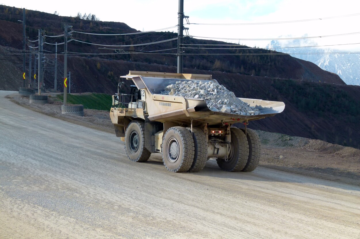 Güter-Trolley System auf dem steirischen Erzberg