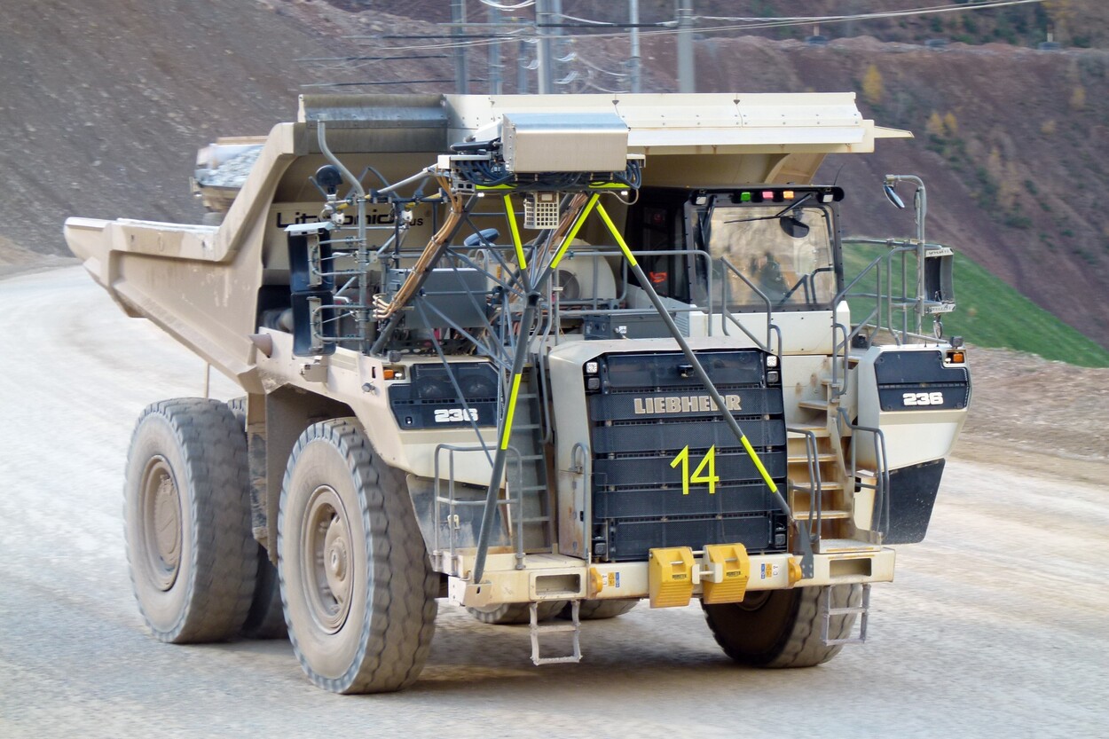 Güter-Trolley System auf dem steirischen Erzberg
