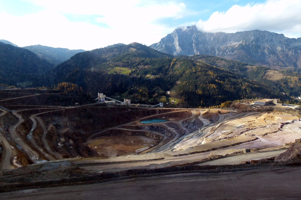 Güter-Trolley System auf dem steirischen Erzberg