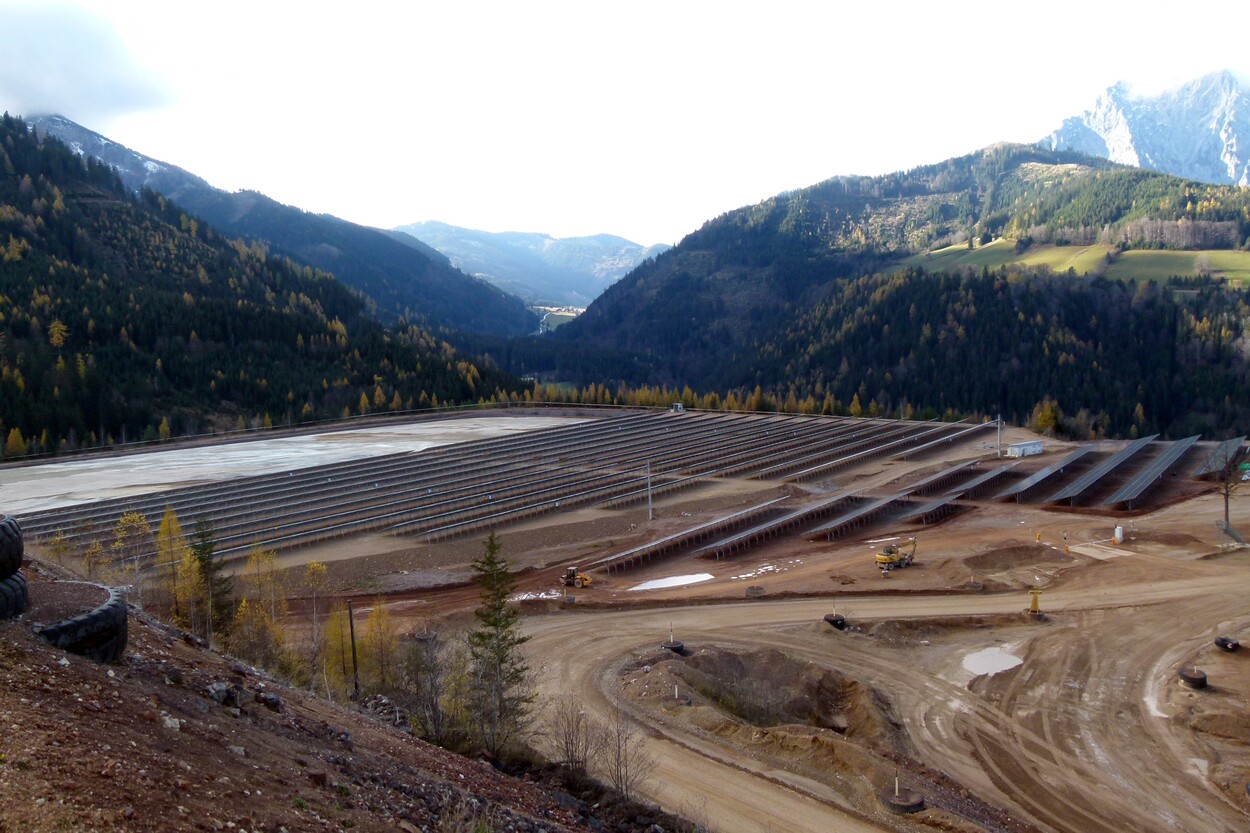 Güter-Trolley System auf dem steirischen Erzberg