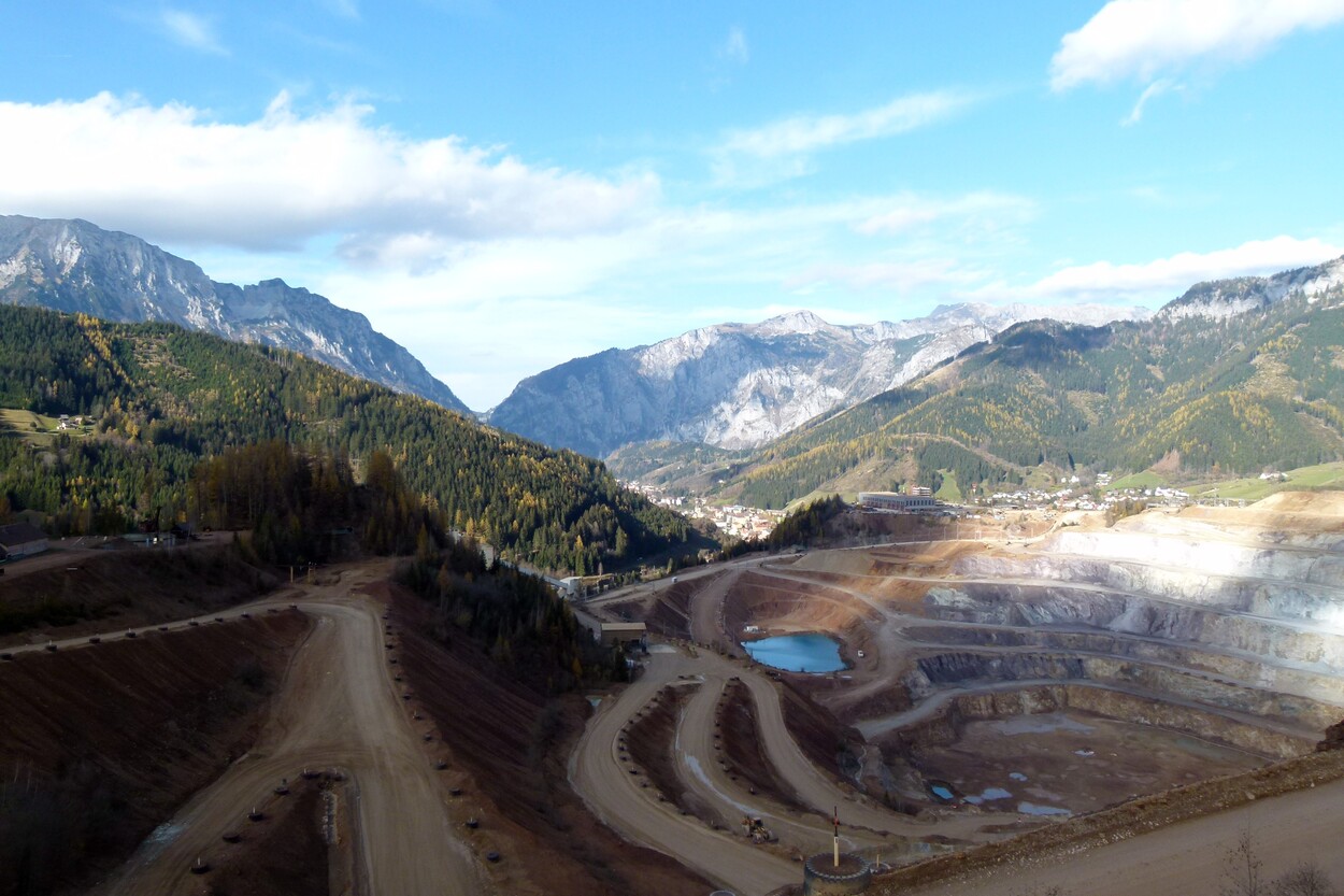 Güter-Trolley System auf dem steirischen Erzberg
