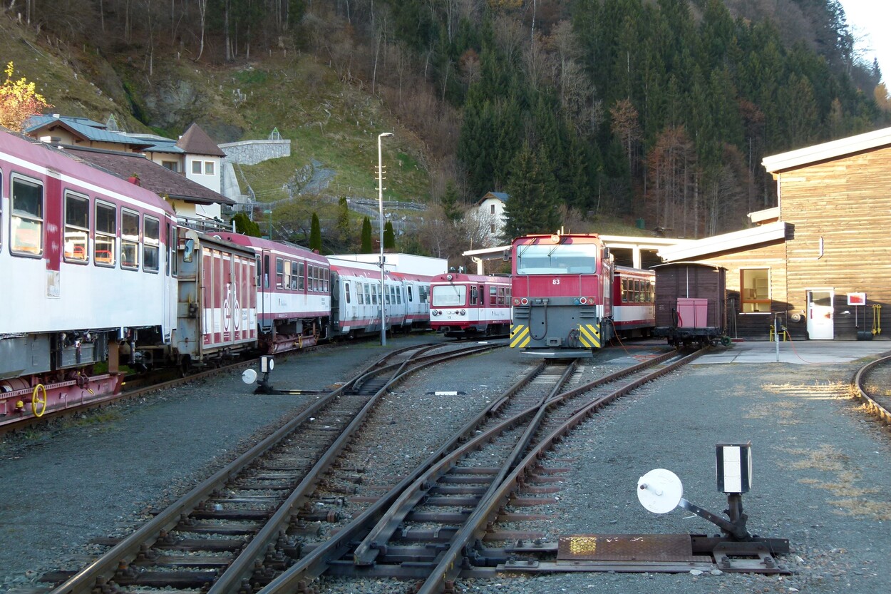 Tischlerhäusl: Betriebsleitstelle, Depot und Werkstatt der Pinzgauer Lokalbahn