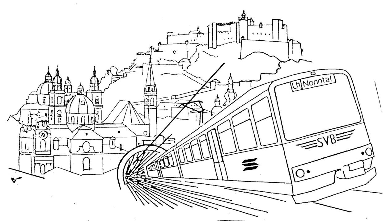 Bahngrafiken und Karikaturen