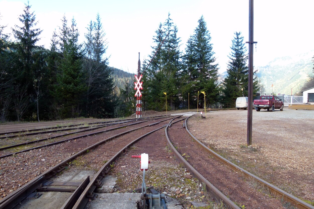 Ehemalige Grubenbahn am steirischen Erzberg