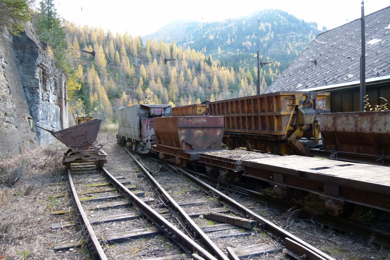 Ehemalige Grubenbahn am steirischen Erzberg
