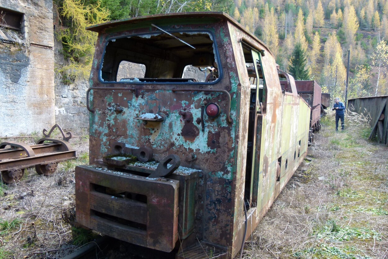 Ehemalige Grubenbahn am steirischen Erzberg