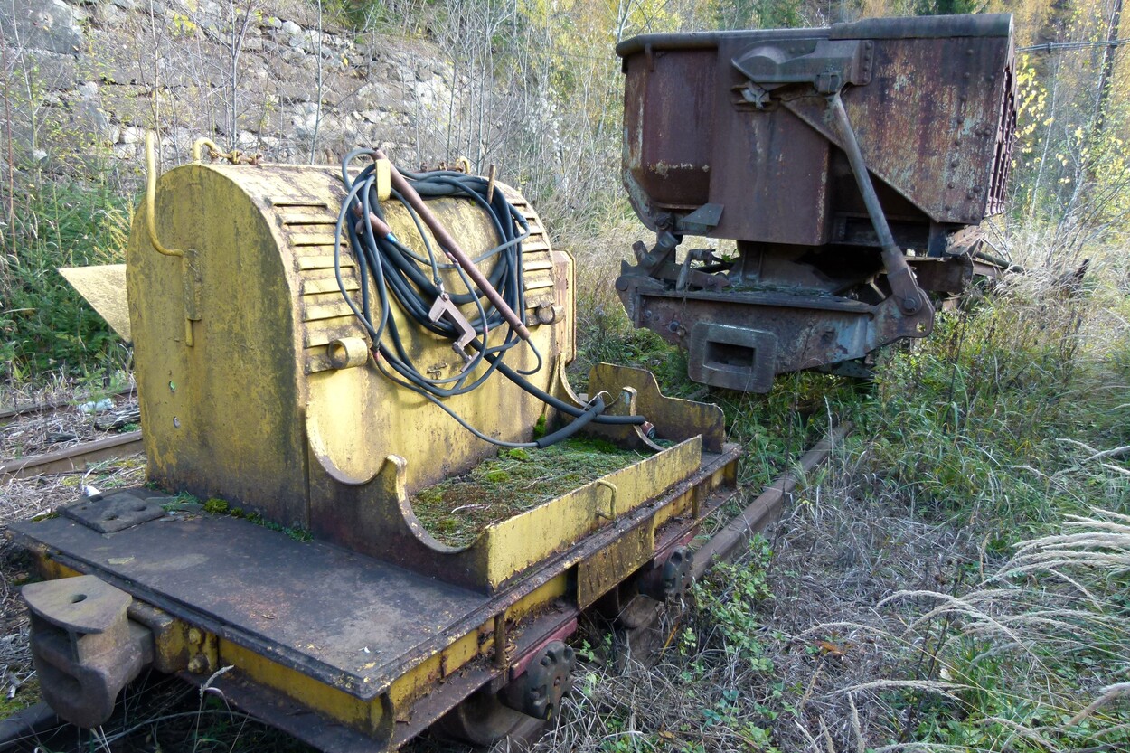 Ehemalige Grubenbahn am steirischen Erzberg