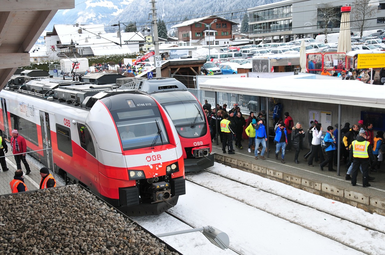 ÖBB sorgen für die Mobilität der Fans bei den Hahnenkammrennen in Kitzbühel