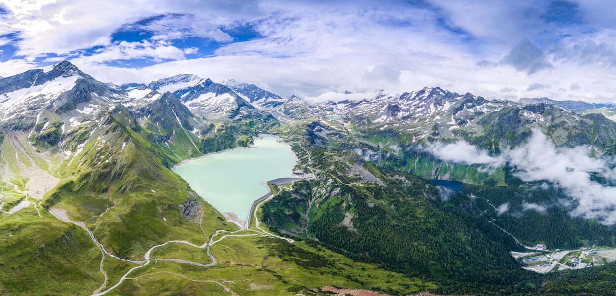 Speichersee Tauernmoos und der Weißsee