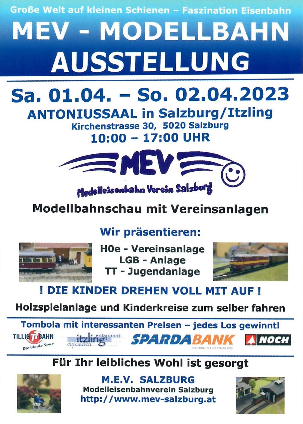 MEV Salzburg - Modellbahn Ausstellung 01.04.2023 bis 02.04.2023