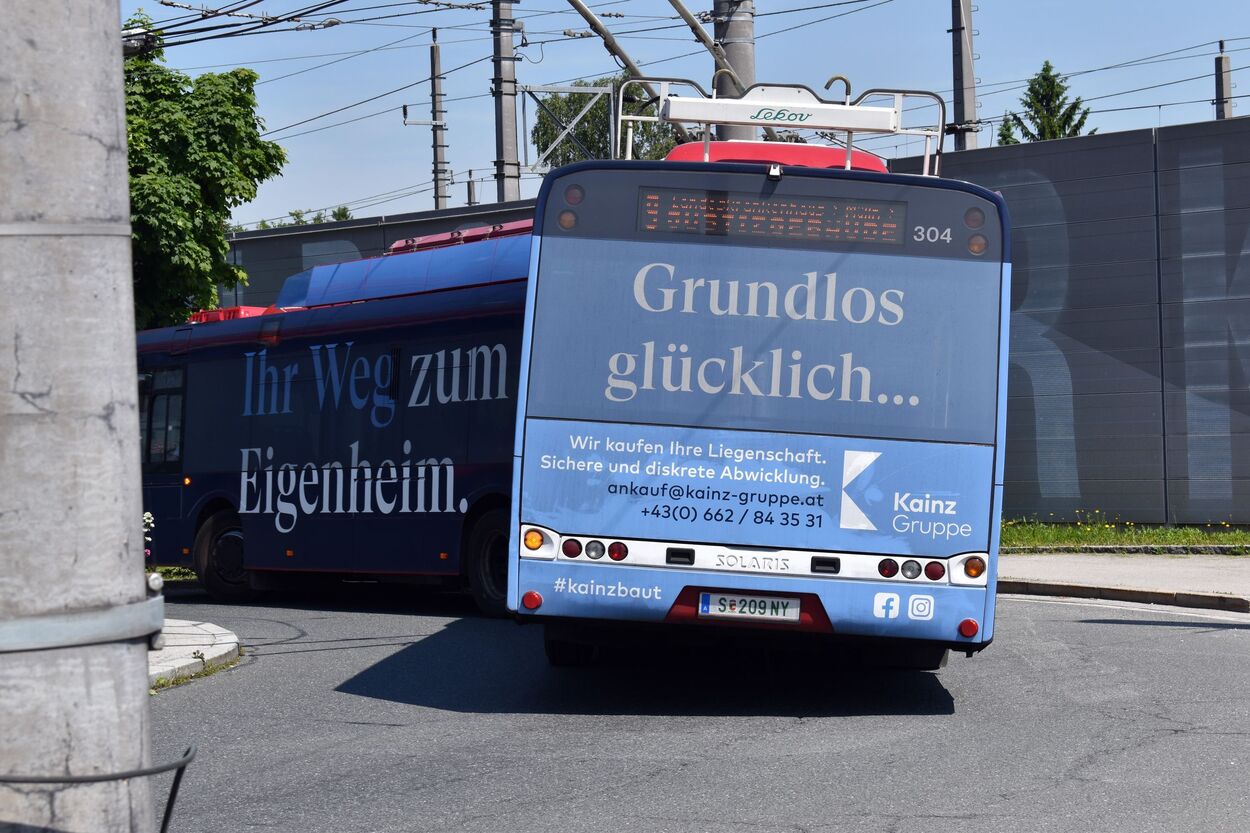 Obus Linie 9 Salzburg AG am Europark