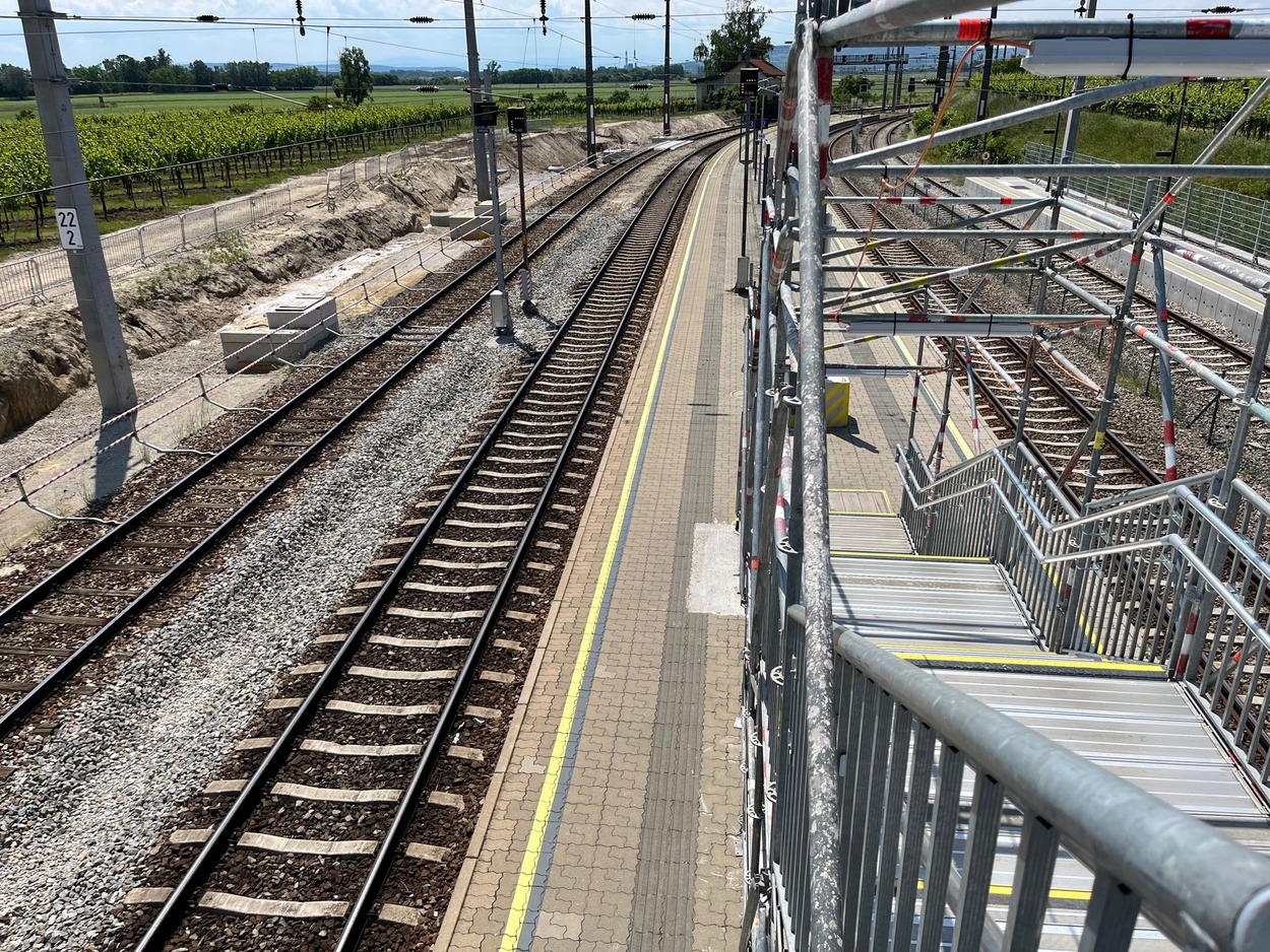 Umbau Bahnhof Hadersdorf am Kamp – Intensiv-Bauphase im Sommer