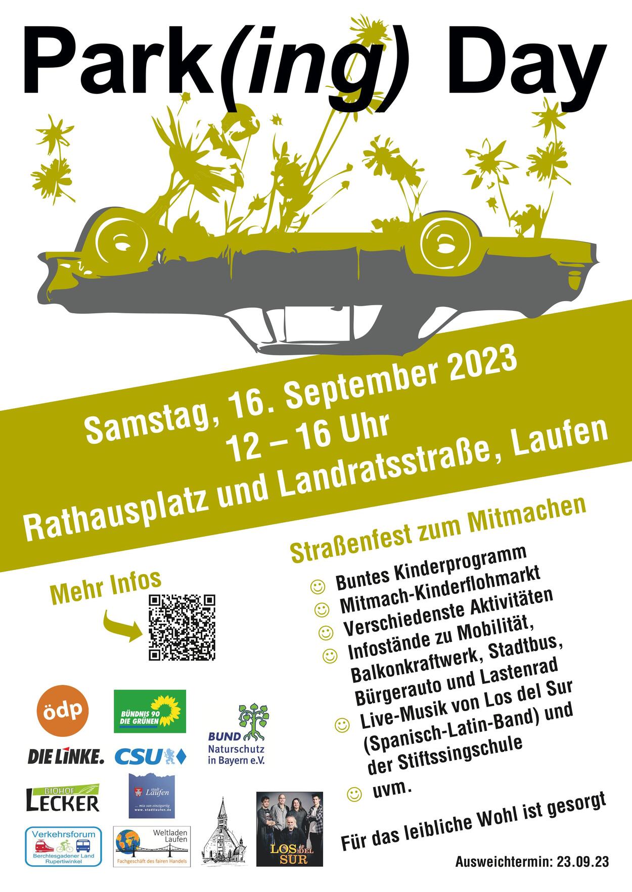 Mobilitätswoche: PARKing day in Laufen - Straßenfest zum Mitmachen