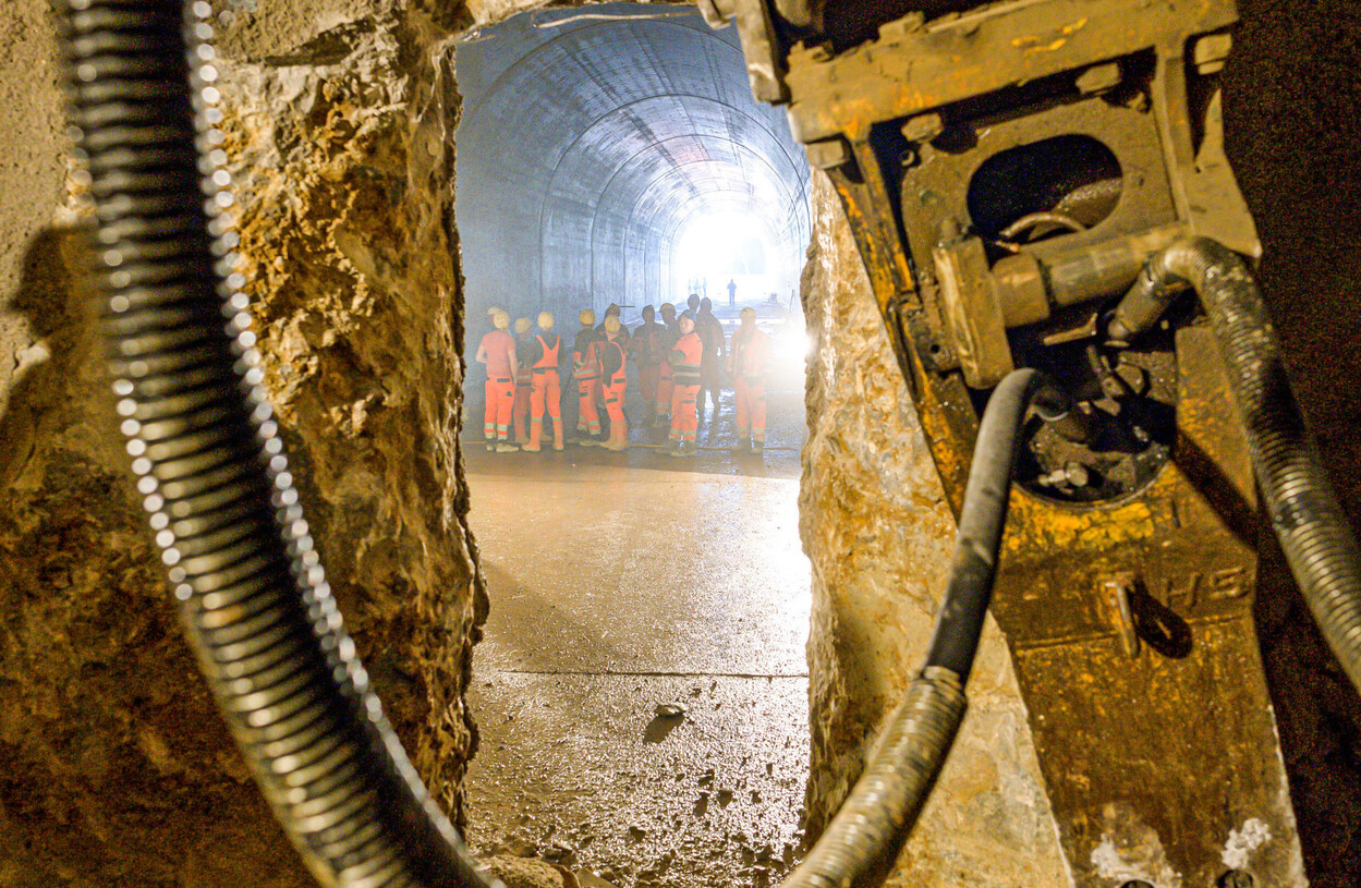 Semmering-Basistunnel in der Steiermark fertig gegraben West 2 Durchschlag