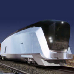 Visualisierung der MAMMUT-Hochleistungs-Lokomotive von Evoinvent