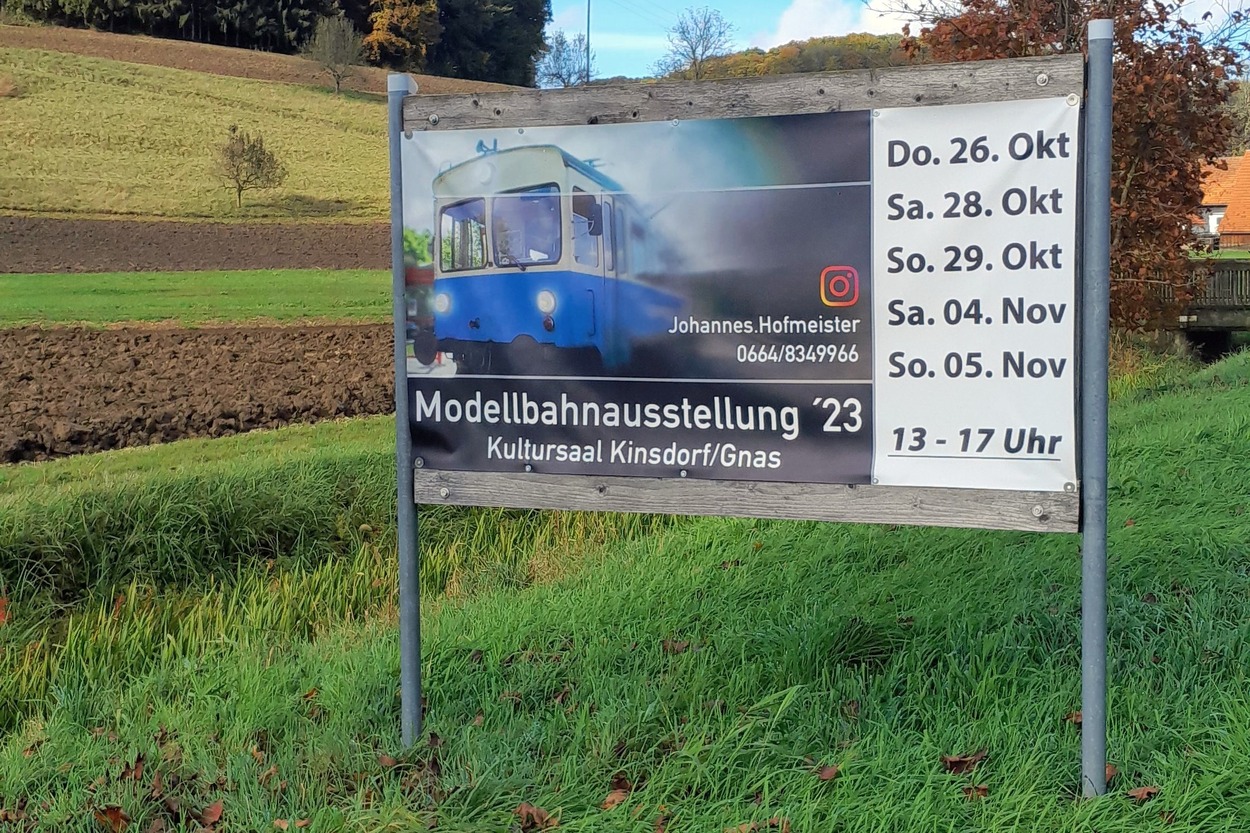 Modellbahnausstellung 2023 Kultursaal Kindsdorf/Gnas