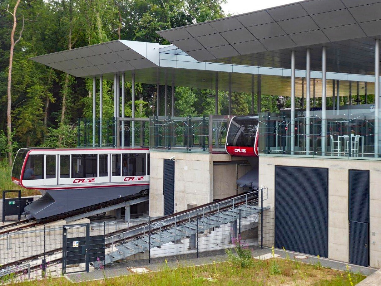 Standseilbahn & Lift in der Stadt Luxemburg