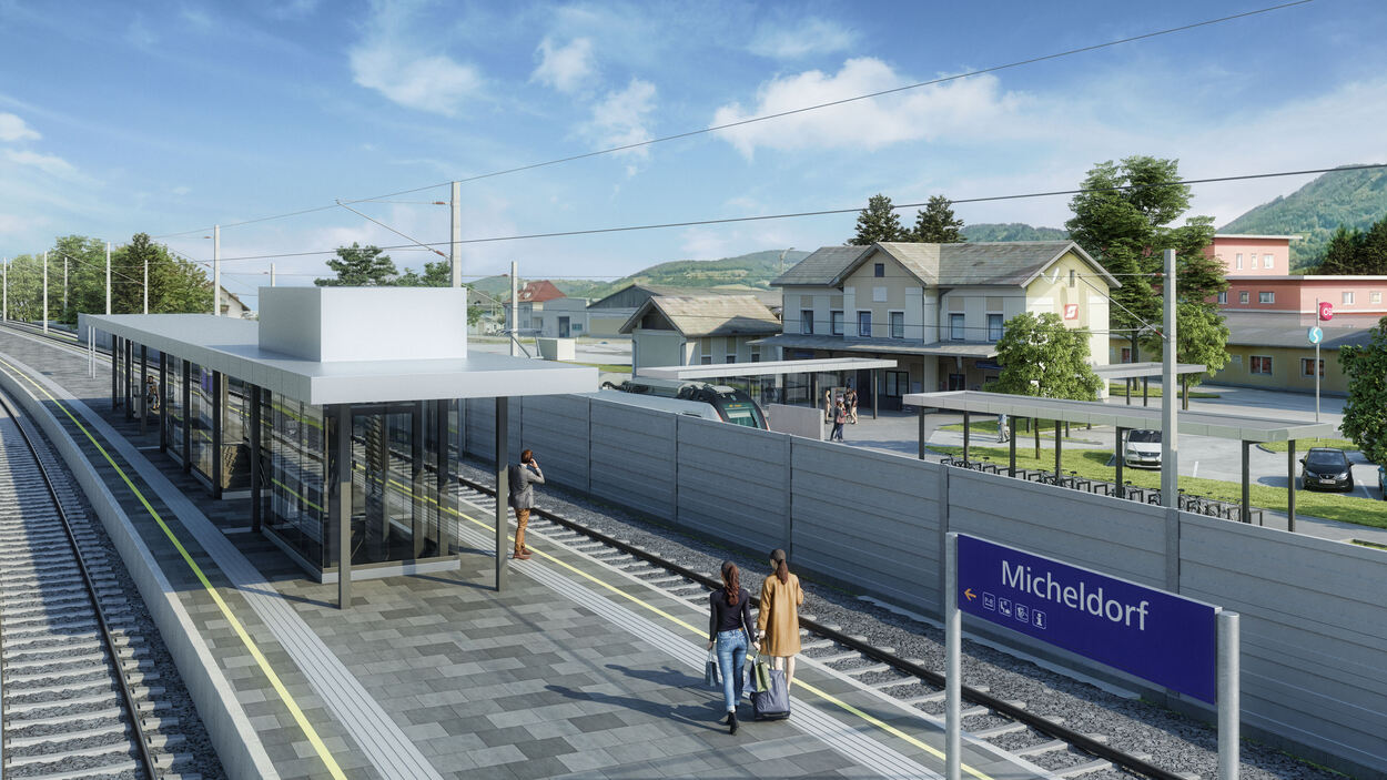 ÖBB: Baustart für den neuen Bahnhof Micheldorf