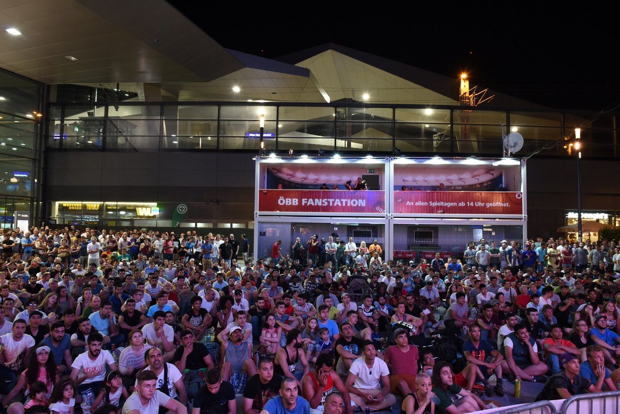 ÖBB machen Wiener Hauptbahnhof zur Fanzone für Fußball Europameisterschaft