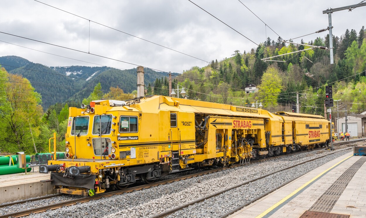 Wieder im Einsatz: Maschine nach dem Retrofit unterwegs am Semmering