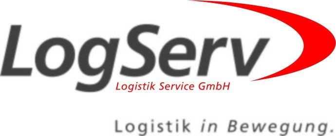 Logo LogServ mit Slogan 4c