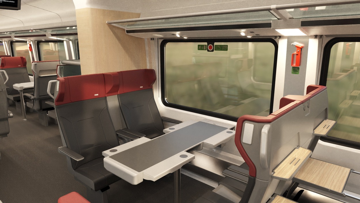 Die ÖBB modernisieren Railjets für mehr Komfort und Qualität