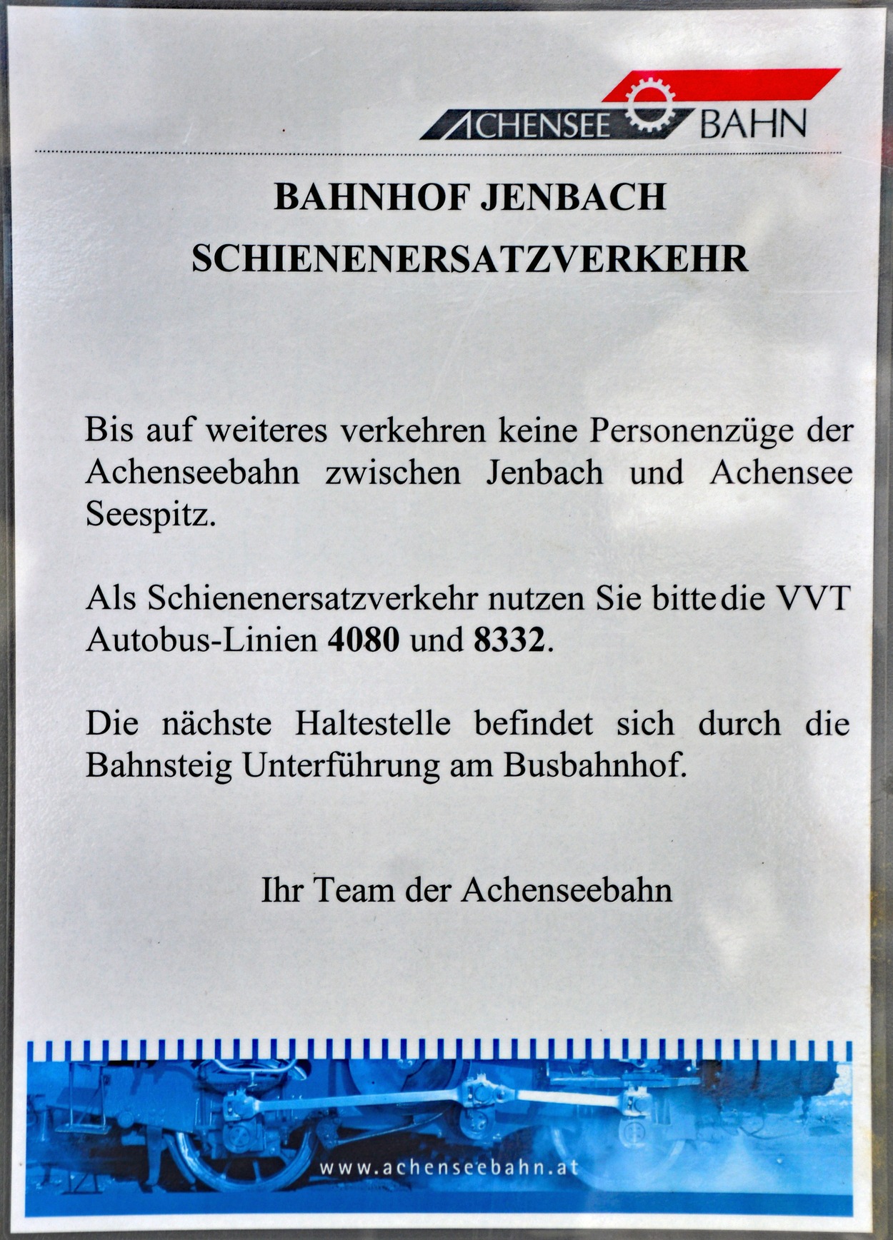 Achenseebahn Bahnhof Jenbach