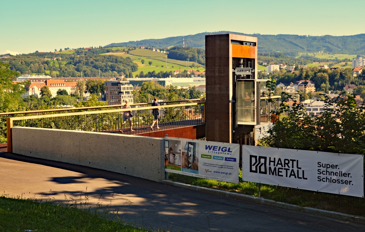 Panoramalift Steyr auf den Taborberg