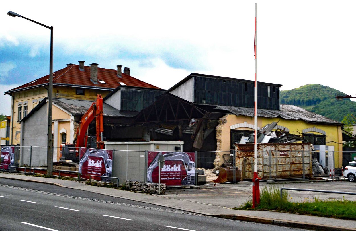 SKGLB-Werkstatt Salzburg Sam Zerstörung mit Segen des Bundesdenkmalamtes