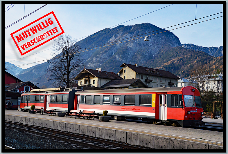 Achenseebahn Zerstörungswut