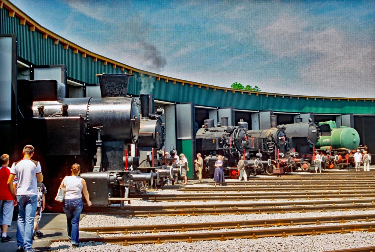 Lokpark Ampflwang ÖGEG-Betriebswerk Landesausstellung Kohle & Dampf 2006