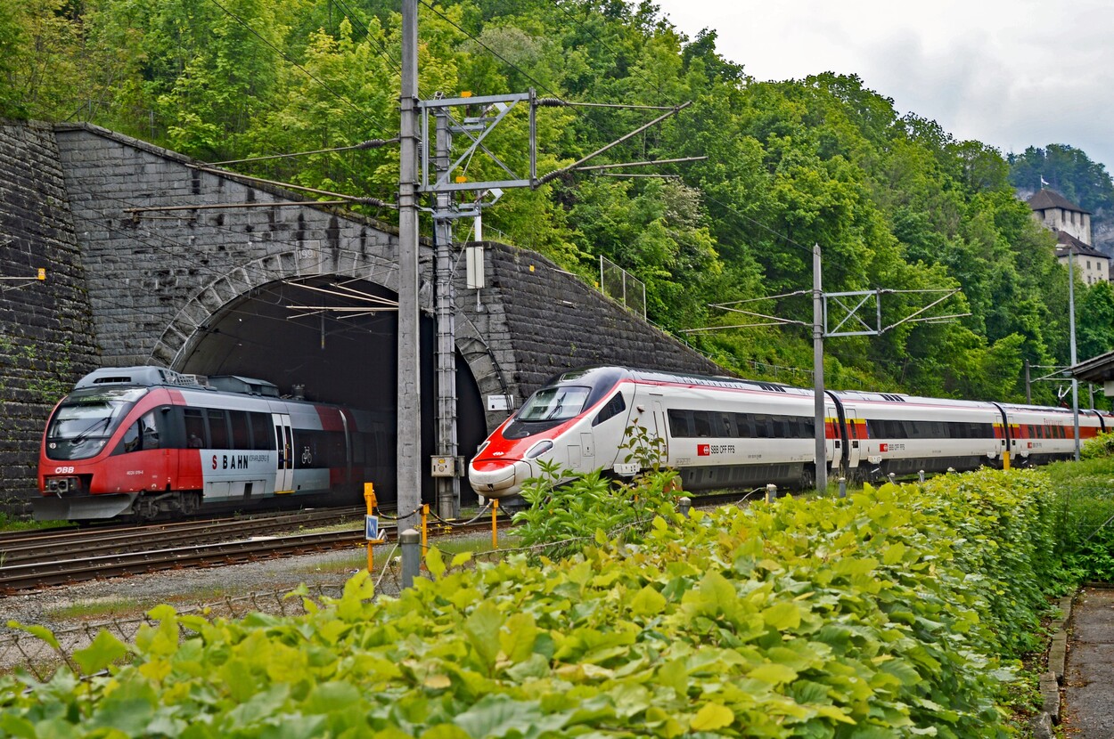 SBB Pendolino zu Besuch in Feldkirch
