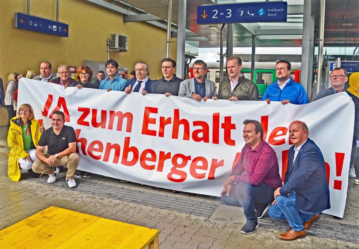 Lokalbahn Feldbach - Bad Gleichenberg Protest-Sonderzug 29.08.2021 mit Politikern